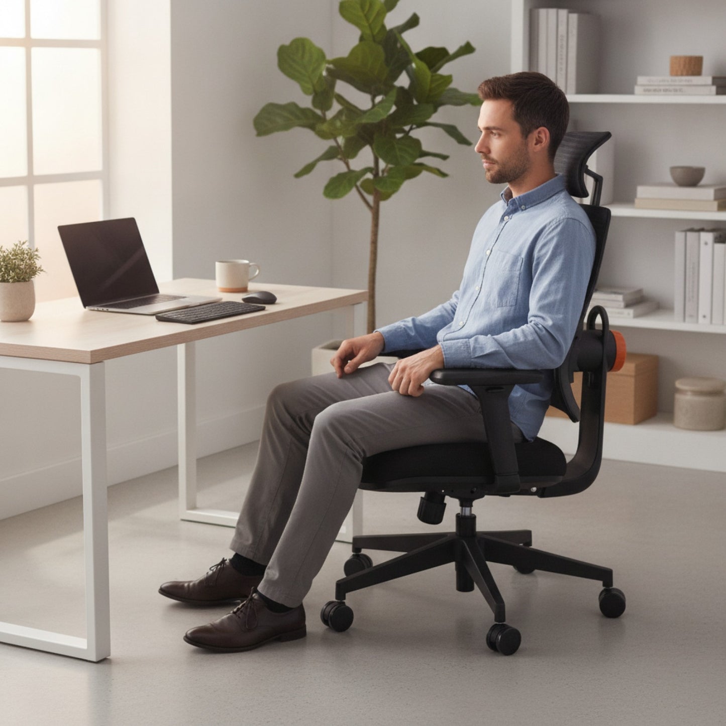 Chaise de bureau ergonomique NEWTRAL MAGICH003 : Soutien lombaire adaptatif et réglages multiples