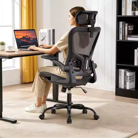 Chaise de bureau ergonomique GTPLAYER avec appui-tête réglable et fonction d'inclinaison