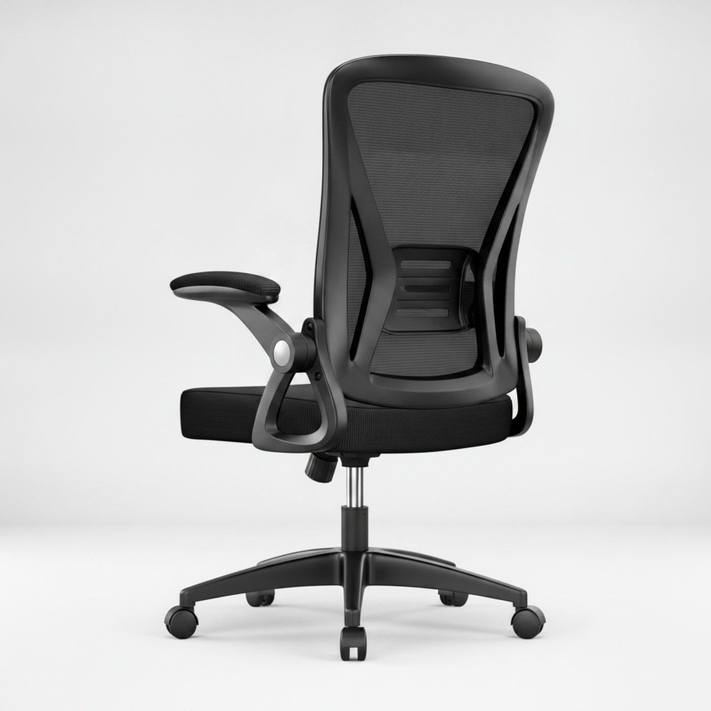 Chaise de Bureau Ergonomique en Maille avec Support Lombaire et Accoudoirs Réglables