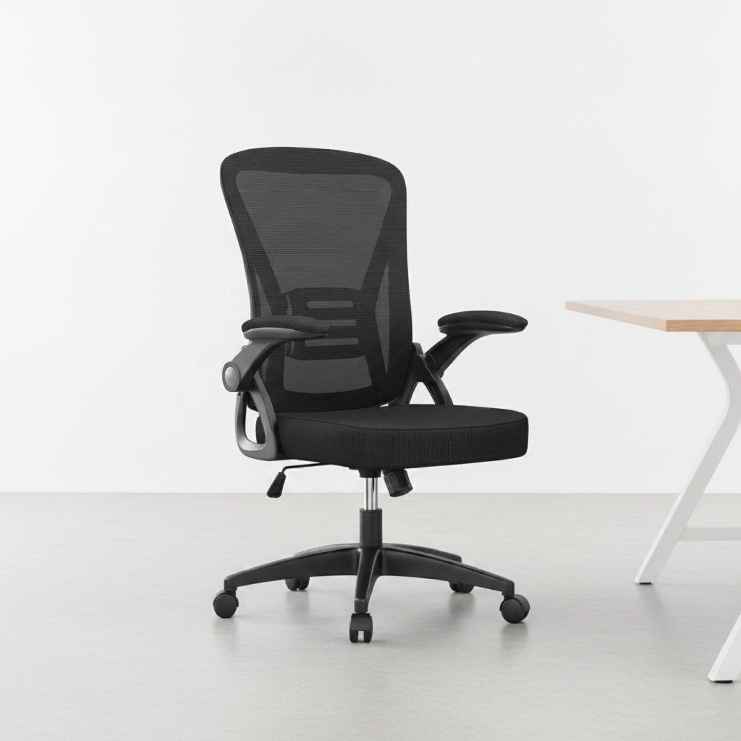 Chaise de Bureau Ergonomique en Maille avec Support Lombaire et Accoudoirs Réglables