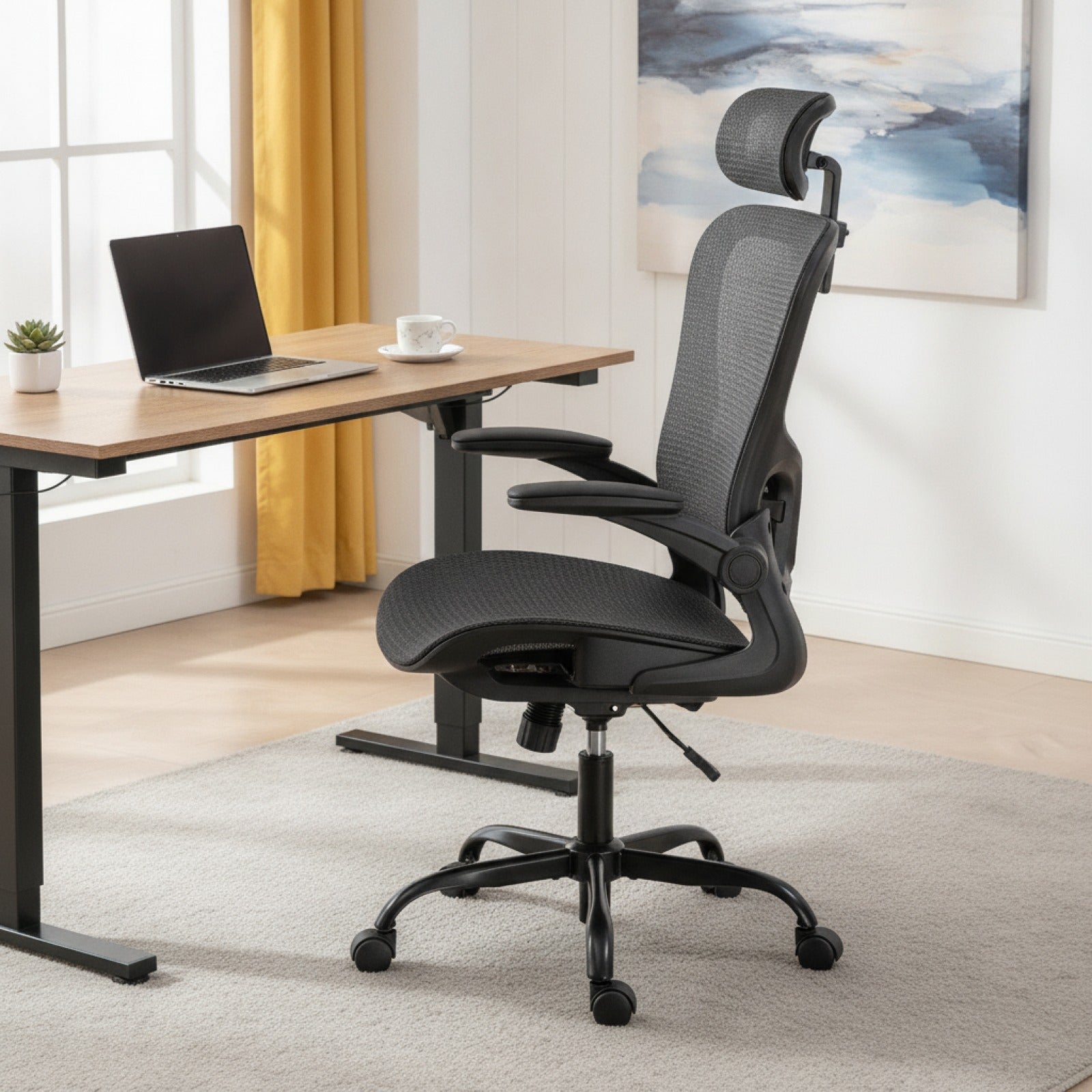 Chaise de bureau ergonomique GTPLAYER avec appui-tête réglable et fonction d'inclinaison