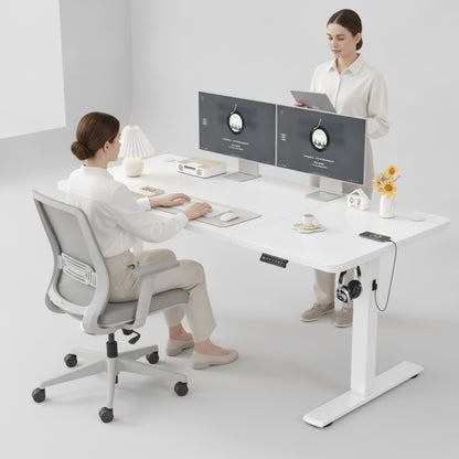 Bureau réglable en hauteur Devoko avec prise USB - Électrique, plusieurs tailles disponibles
