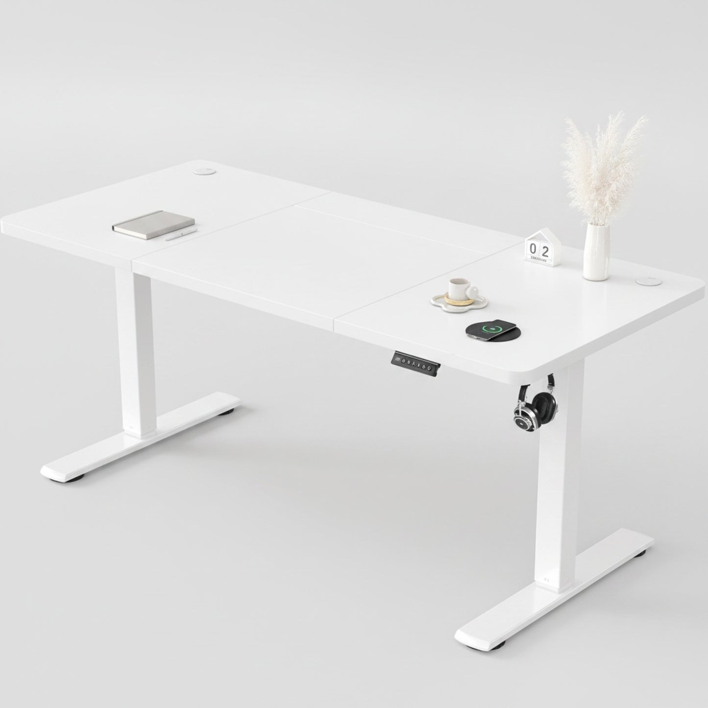 Bureau réglable en hauteur Devoko avec prise USB et réglage électrique - Expédition depuis la France