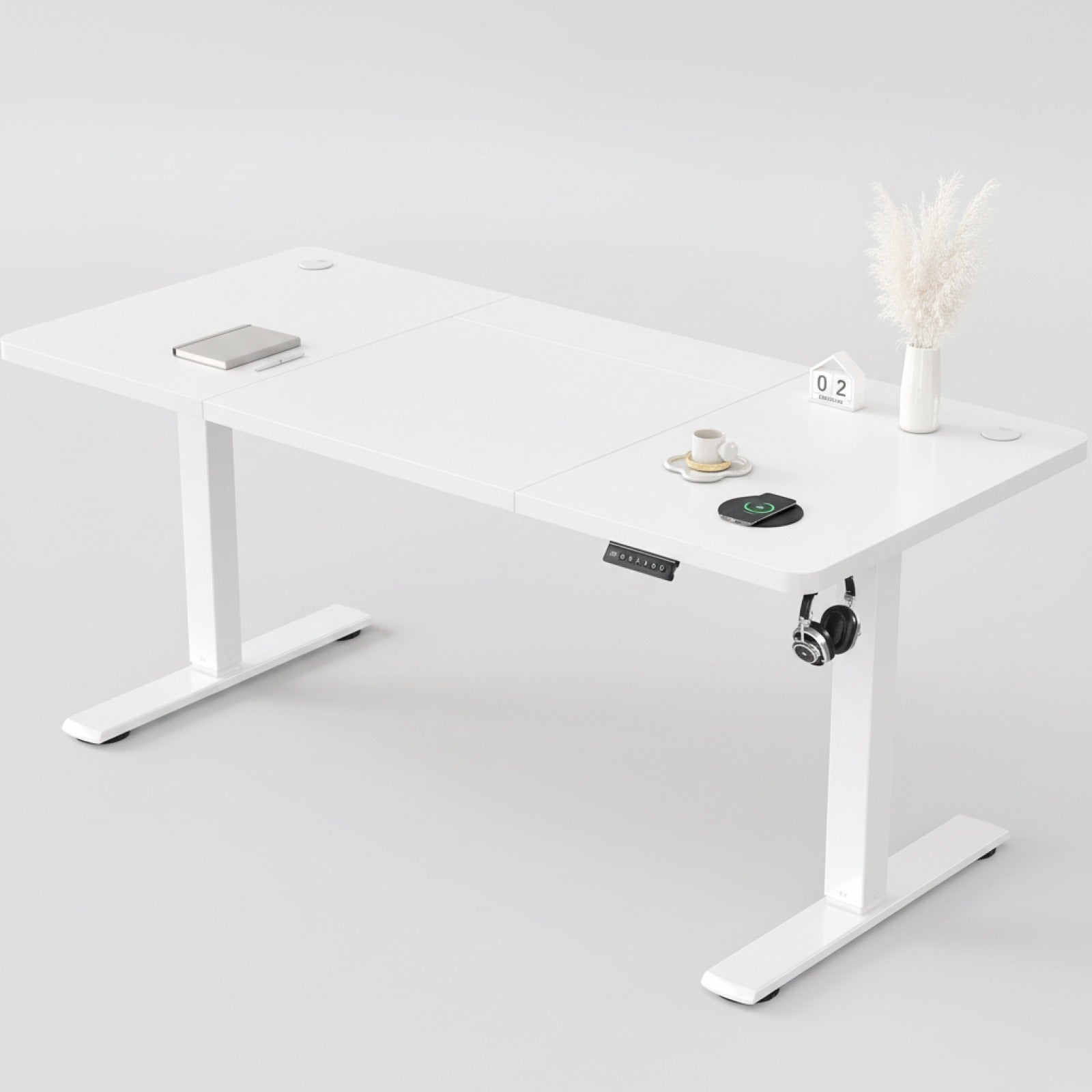Bureau réglable en hauteur Devoko avec prise USB et réglage électrique - Expédition depuis la France