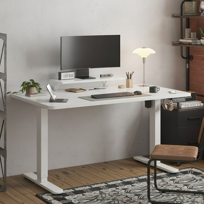 Bureau électrique réglable en hauteur Devoko 160x70 cm - Blanc ou Chocolat, expédié d'Allemagne